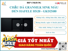 CHẬU ĐÁ GRANSILK SINK MÀU ĐEN HAFELE HS20 - GKD2S80 570.33.330